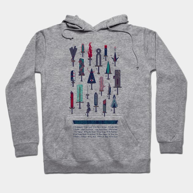 Swords Lost to History Hoodie by againstbound